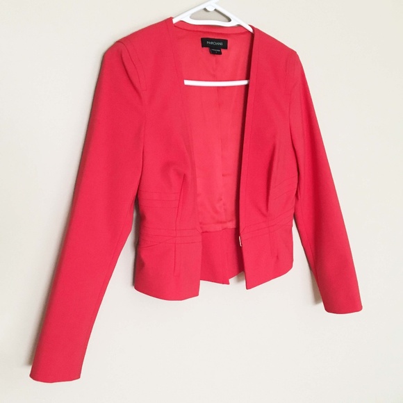 MARCIANO Bright Coral Bolero Blazer  NWOT - Picture 8 of 13